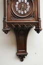 Gothic style Clock in Walnut, France 19th century