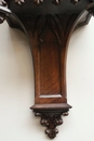 Gothic style Clock in Walnut, France 19th century