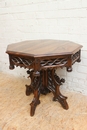 Gothic style Coffee table in Walnut, France 19th century