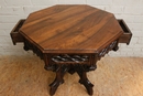 Gothic style Coffee table in Walnut, France 19th century
