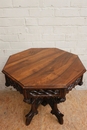 Gothic style Coffee table in Walnut, France 19th century
