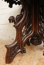 Gothic style Coffee table in Walnut, France 19th century