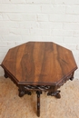 Gothic style Coffee table in Walnut, France 19th century