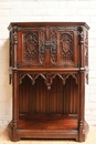Gothic style Credenza in Walnut, France 19th century