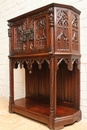 Gothic style Credenza in Walnut, France 19th century