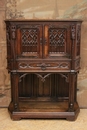 Gothic style Credenza in Oak, France 19th century