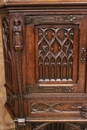 Gothic style Credenza in Oak, France 19th century