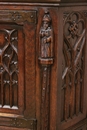 Gothic style Credenza in Oak, France 19th century