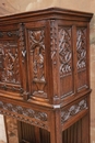 Gothic style Credenza in Oak, France 19th century
