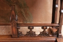 Gothic style Desk in Walnut, France 19th century