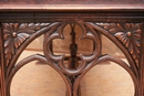 Gothic style Desk in Walnut, France 19th century