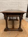 Gothic desk table in walnut