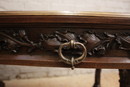 Gothic style Desk table in Walnut, France 19th century