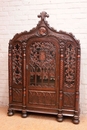 Gothic style Display cabinet in Walnut, France 1920