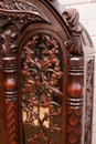Gothic style Display cabinet in Walnut, France 1920