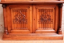 Gothic style Display cabinet in Walnut, France 19th century