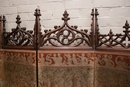 Gothic style Folding screen in Walnut, France 19th century