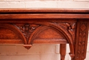 Gothic style Game table in Oak, France 19th century