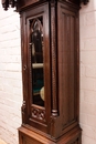 Gothic style Grandfather clock in Oak, France 19th century