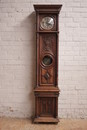 Gothic style Grandfathers clock in Walnut, France 19th century
