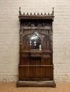 Gothic hall stand in walnut