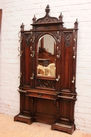 Gothic Hall stand in walnut