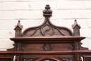 Gothic style Hall stand in Walnut, France 19th century