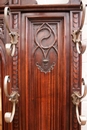 Gothic style Hall stand in Walnut, France 19th century
