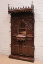 Gothic style Hall stand in Walnut, France 19th century