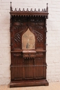 Gothic style Hall stand in Walnut, France 19th century