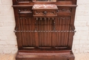 Gothic style Hall stand in Walnut, France 19th century