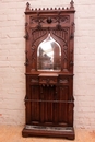 Gothic style Hall tree  in Oak, France 19th century