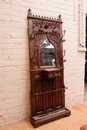 Gothic style Hall tree  in Oak, France 19th century