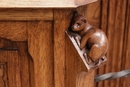 Gothic style Hall tree  in Oak, France 19th century