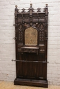 Gothic style Hall tree in Oak, France 19th century