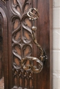 Gothic style Hall tree in Oak, France 19th century