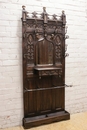 Gothic style Hall tree in Oak, France 19th century