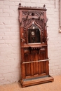 Gothic style Hall tree  in Walnut, France 19th century