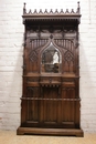 Gothic style Hall tree  in Walnut, France 19th century