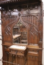 Gothic style Hall tree  in Walnut, France 19th century