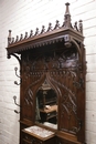Gothic style Hall tree  in Walnut, France 19th century