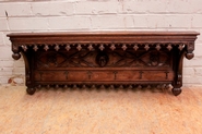 Gothic Hat rack in oak