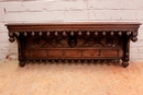 Gothic style Hat rack in Oak, France 19th century