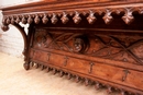 Gothic style Hat rack in Oak, France 19th century