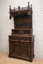 Gothic style Cabinet in Oak, France 19th century