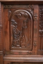 Gothic style Cabinet in Oak, France 19th century
