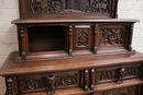 Gothic style Cabinet in Oak, France 19th century