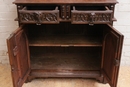 Gothic style Cabinet in Oak, France 19th century