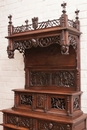 Gothic style Cabinet in Oak, France 19th century