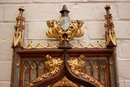 Gothic style Mirror in Walnut, France 19th century